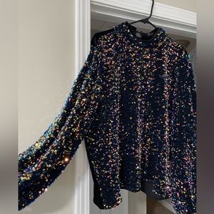 Sequined Turtleneck Elloqui